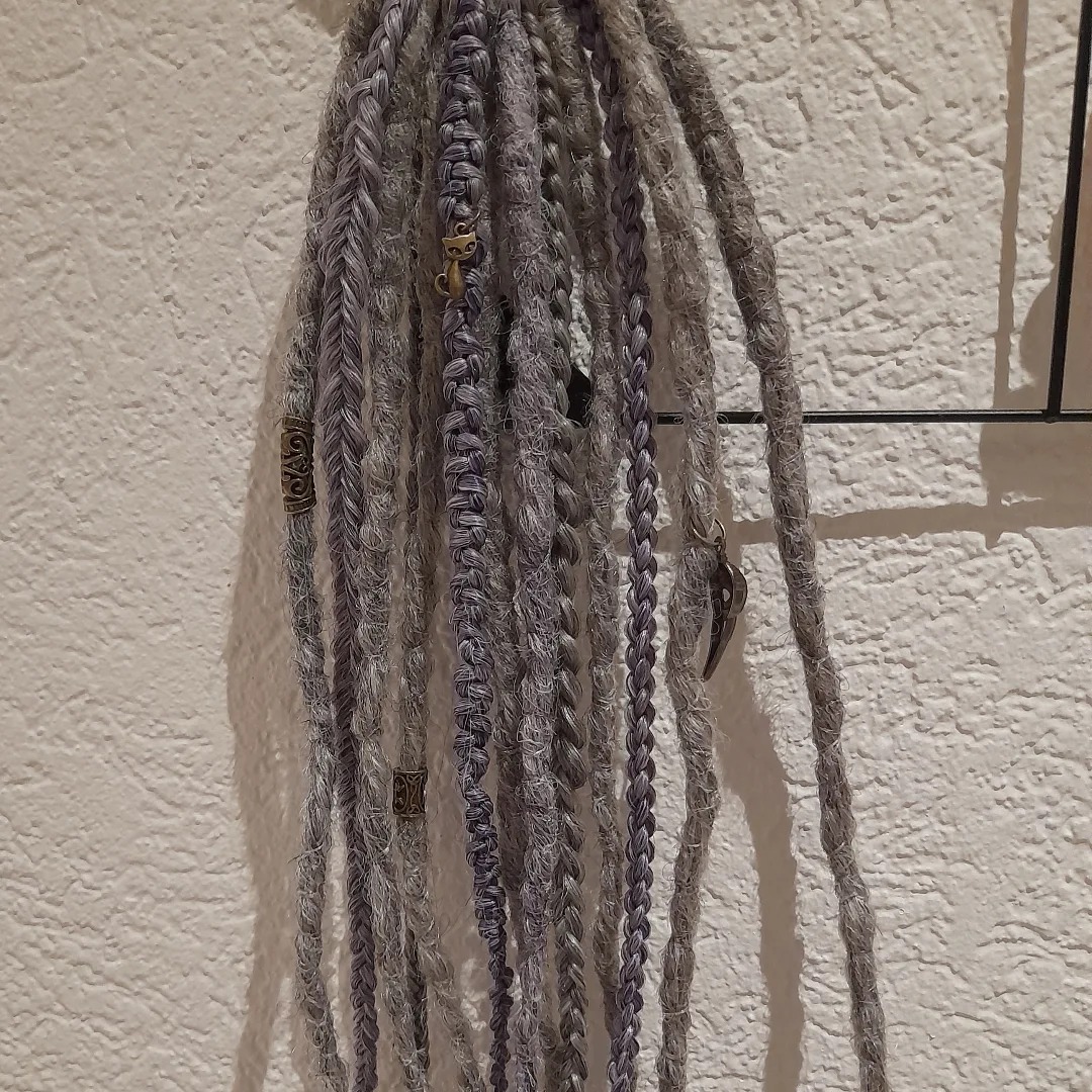 Set de dreads synthétiques artisanales amovible sur élastique - Kitch and Hair